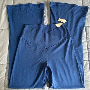 Aerie Wide Leg Blue Jumpsuit Pants